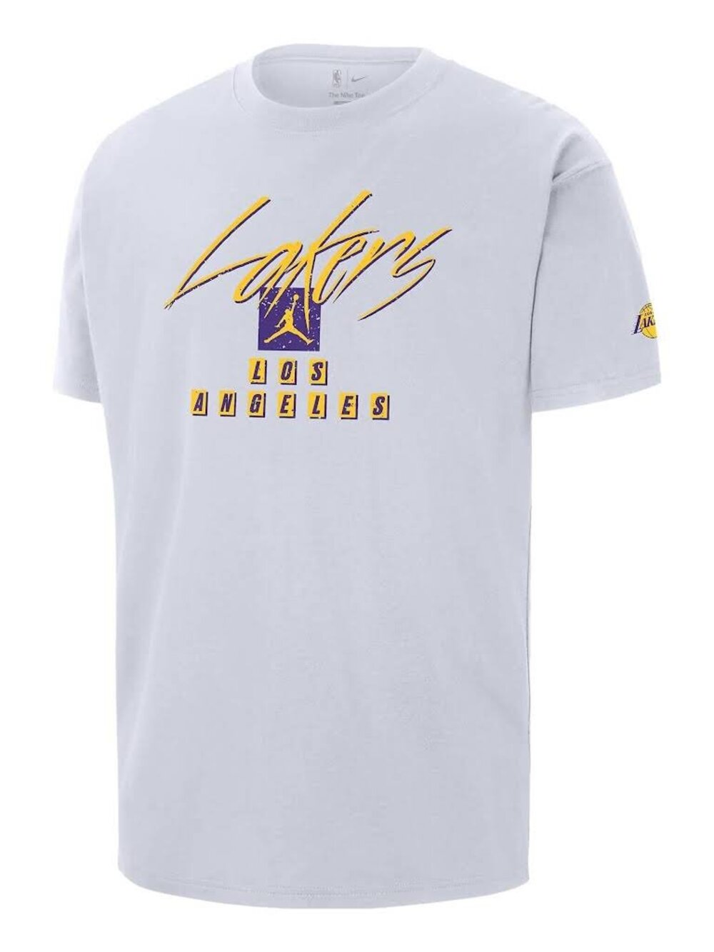 BRAND NEW Air Jordan Los Angeles Lakers Courtside Edition NBA Max90 T-SHIRT XL